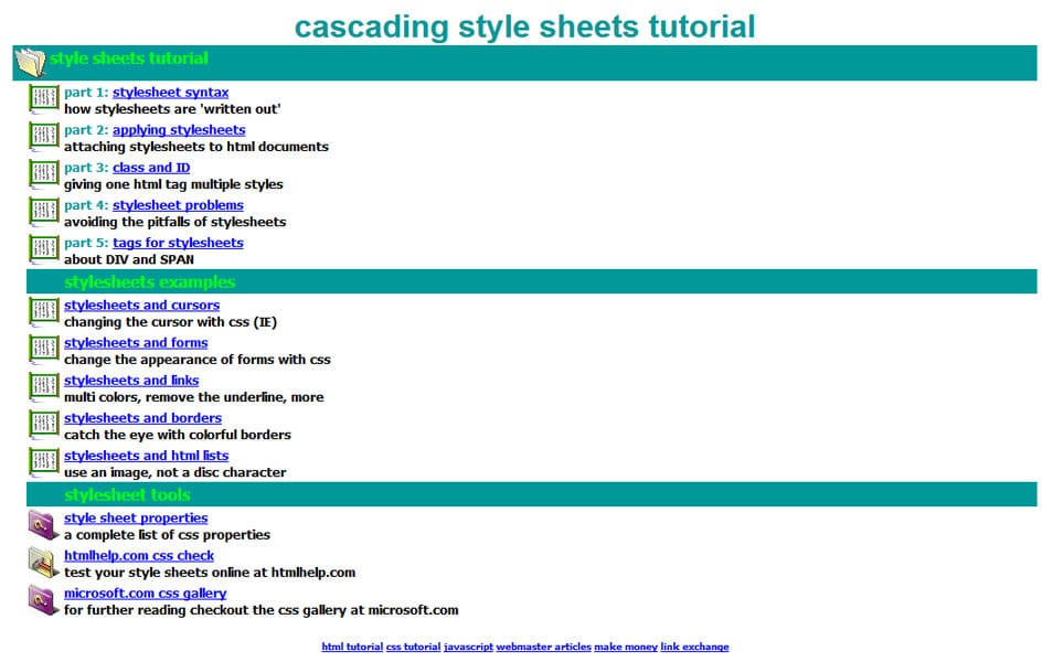 25 best collection of css tutorial websites css author css style sheet