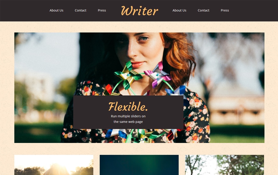 Writer Responsive Blogger Template