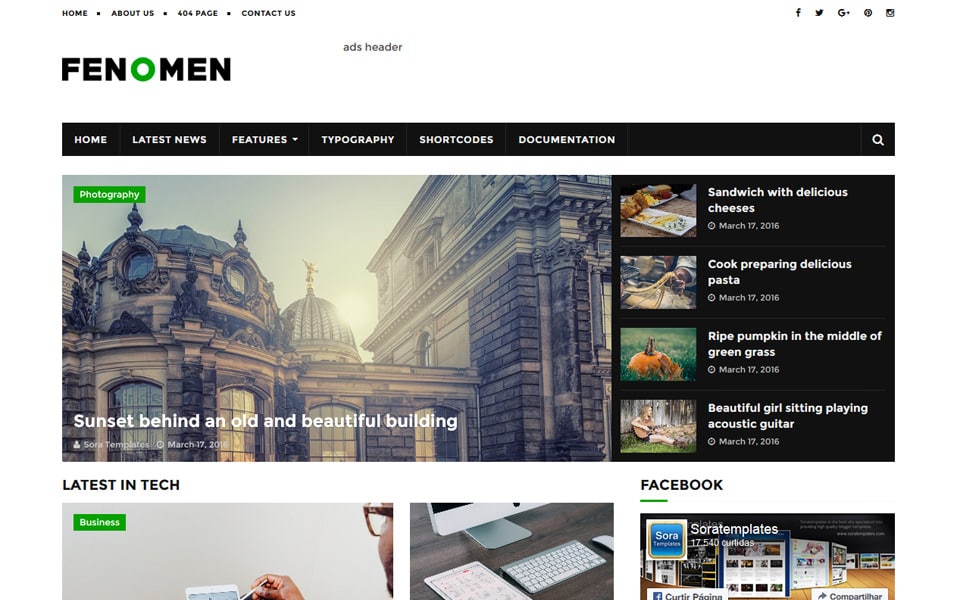 Fenomen Responsive Blogger Template