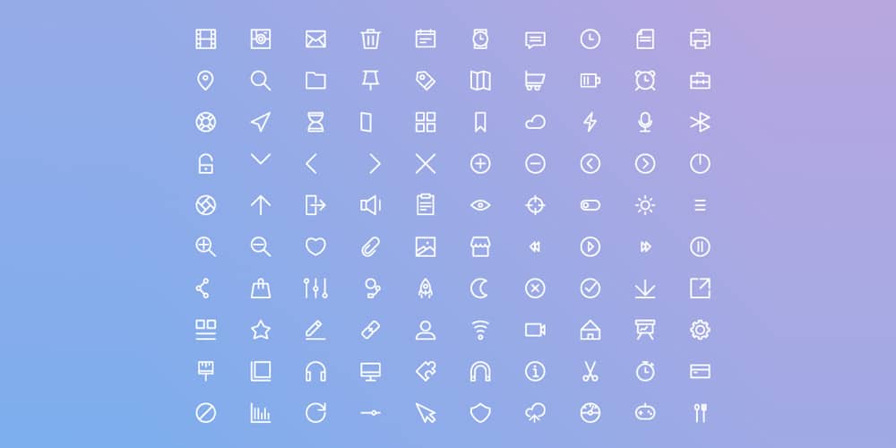 Free Basic UI Icon Set
