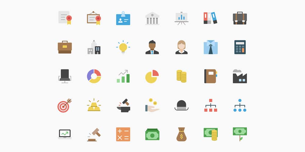 Best Free Icon Sets 2020 167 Free Flat Business Icons
