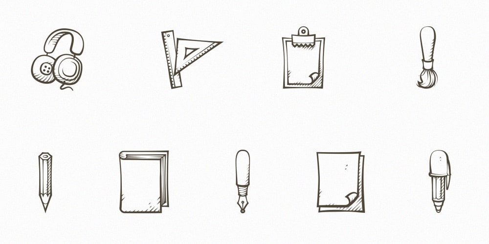 Best Free Icon Sets 2020 142 Free Hand Drawn Icons