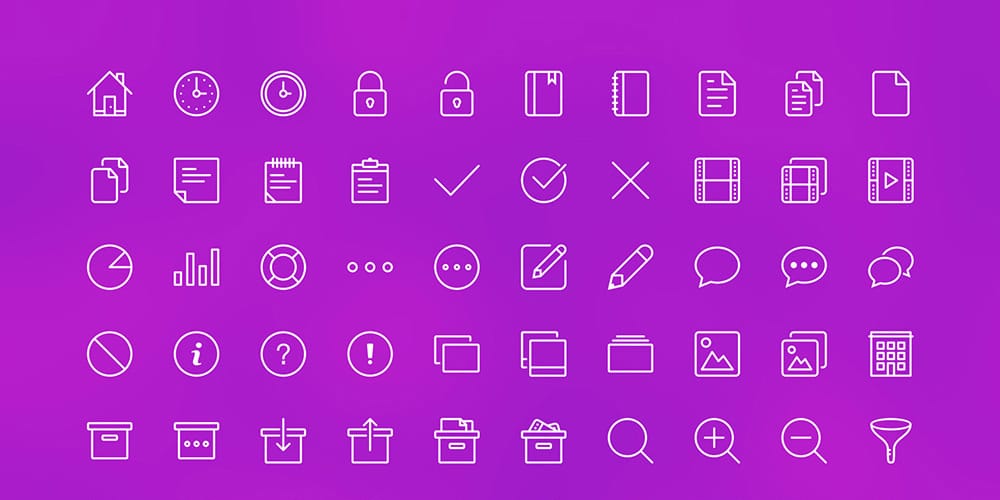 Best Free Icon Sets 2020 96 Free Line Icon Set