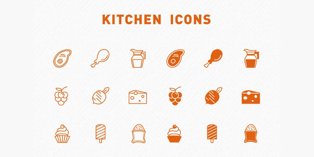 Best Free Icon Sets 2020 136 Kitchen Icons