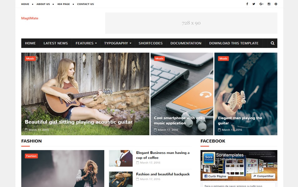 MagtiMate Responsive Blogger Template