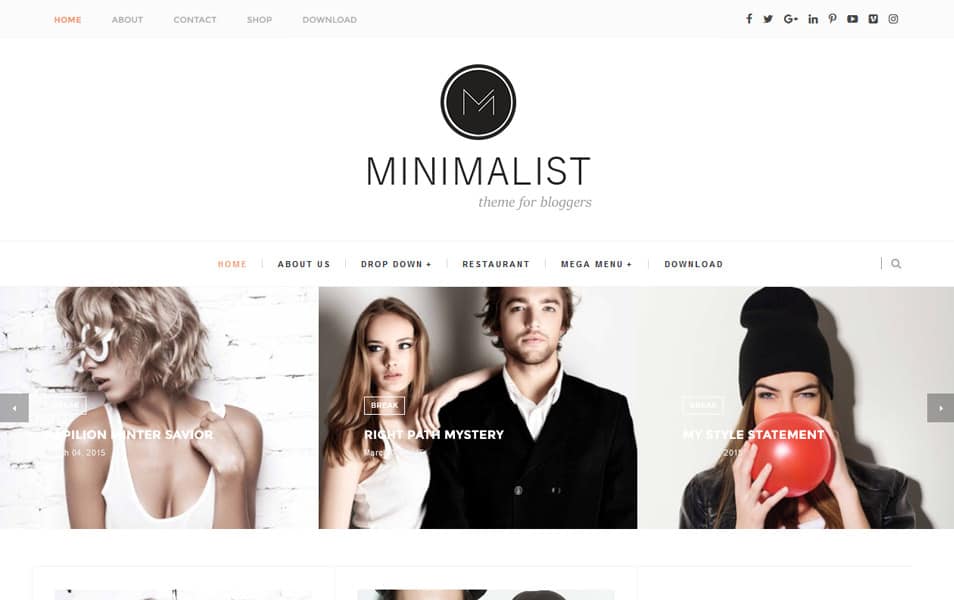 Minimalist Responsive Blogger Template