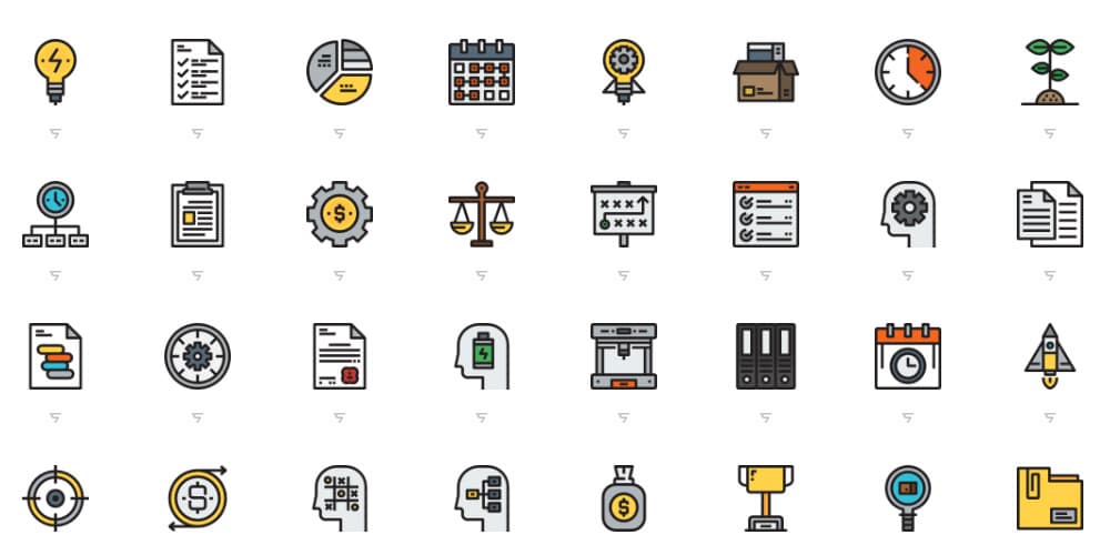 Best Free Icon Sets 2020 163 Business Productivity Icons