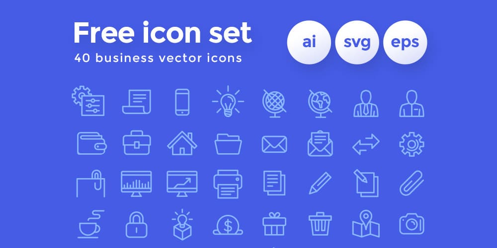 Best Free Icon Sets 2020 162 Free Business Icons Vector