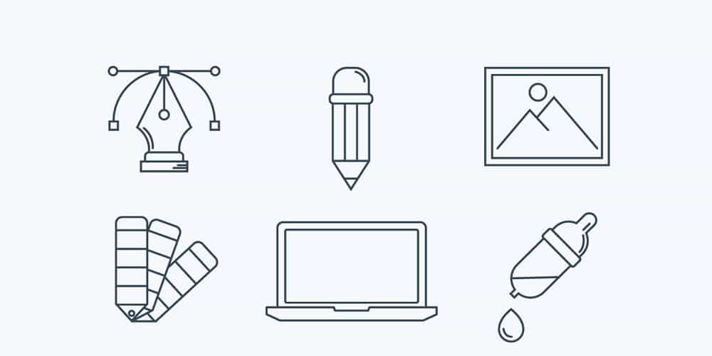Best Free Icon Sets 2020 69 Free-Linear-Graphic-Design-Icons