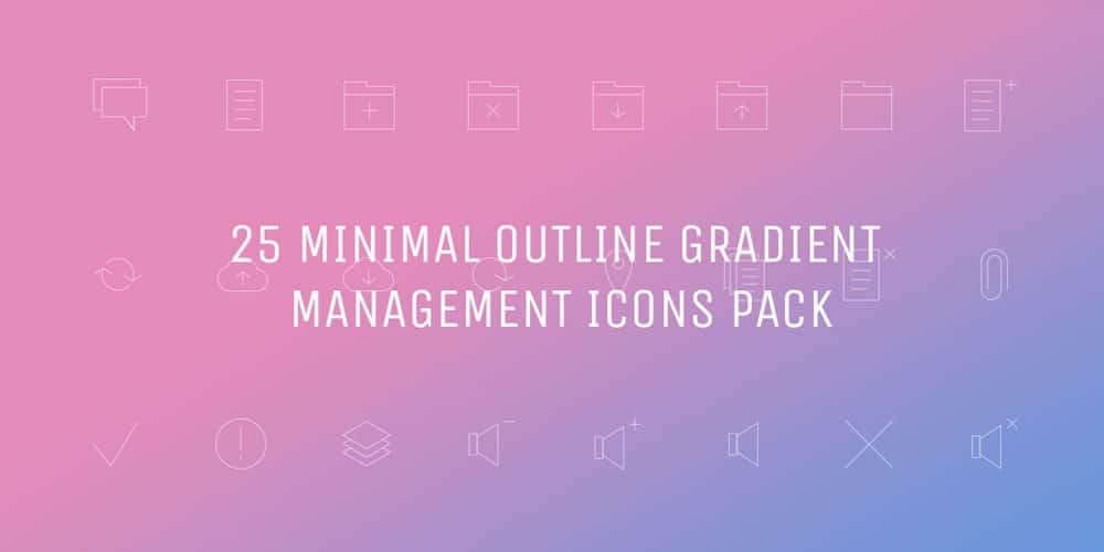 Best Free Icon Sets 2020 56 Free Minimal Gradient Outline Management Icons