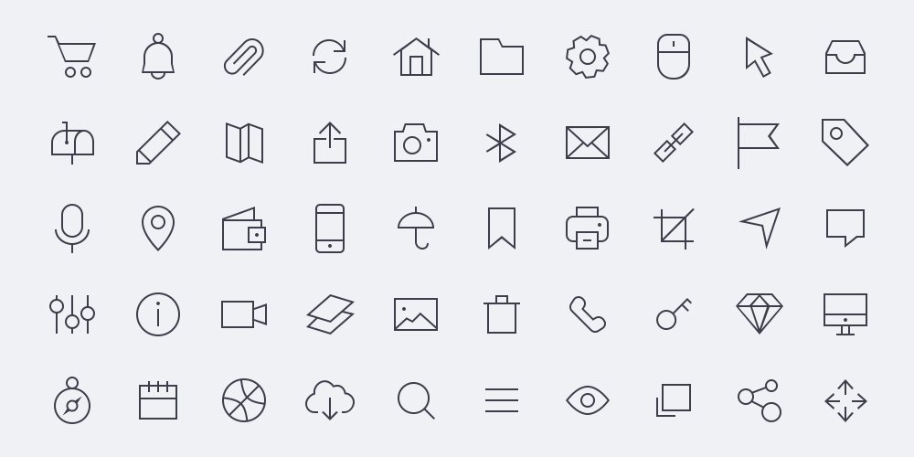 Best Free Icon Sets 2020 57 Free Vector Line Icons PSD