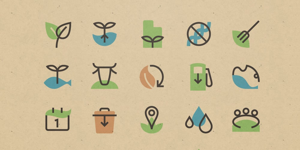 Best Free Icon Sets 2020 132 Sustainable-Food-Production-Icons