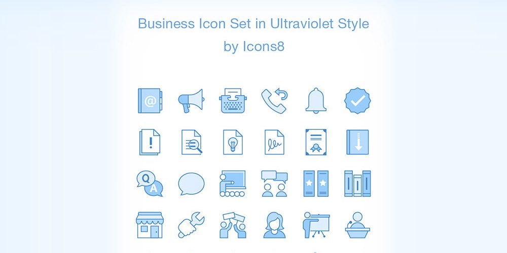 Best Free Icon Sets 2020 159 Ultraviolet-Business-Icons