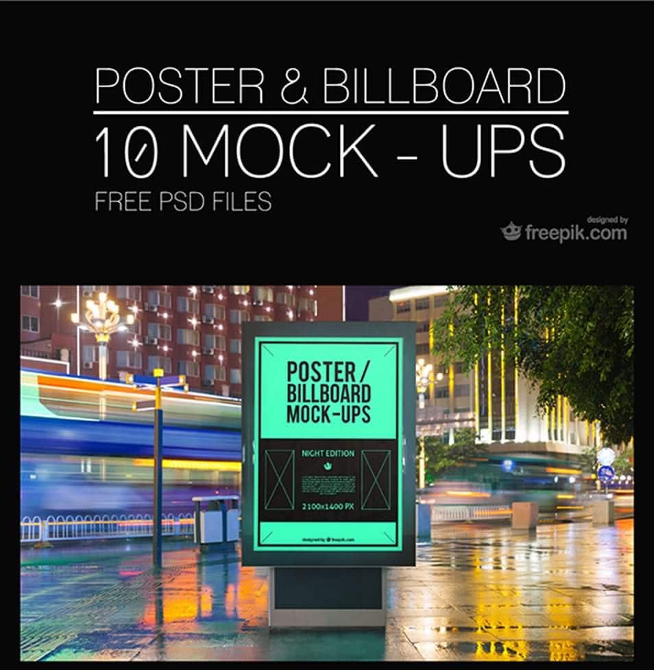 10 Urban Poster/Billboard MockUps