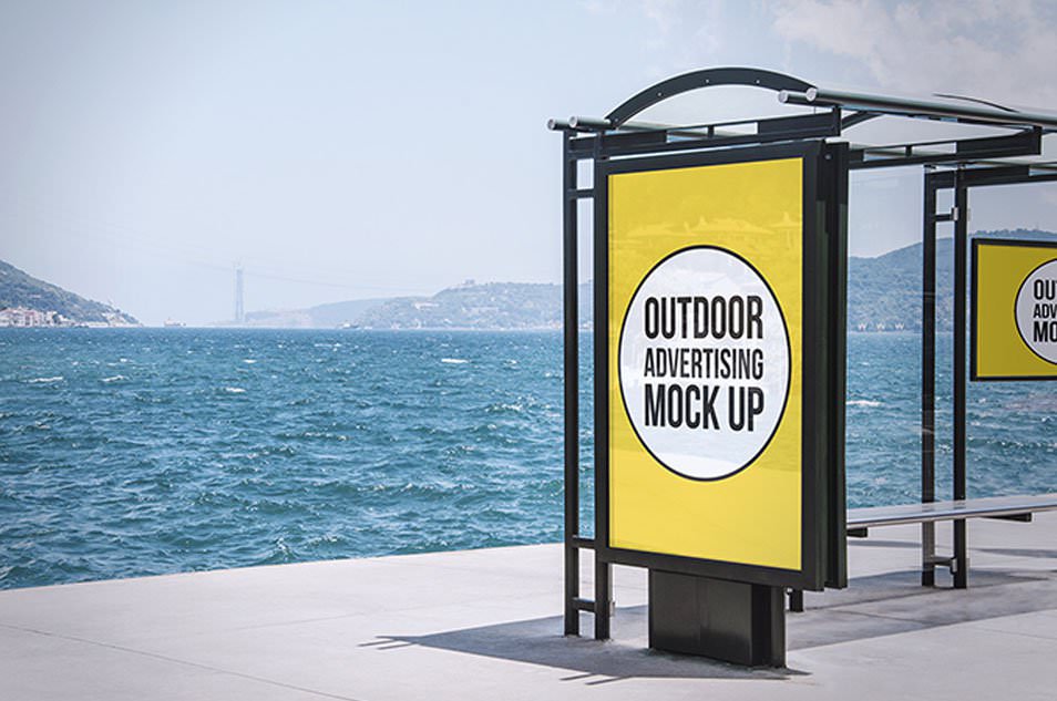 2 Outdoor Advertising Mock-Ups