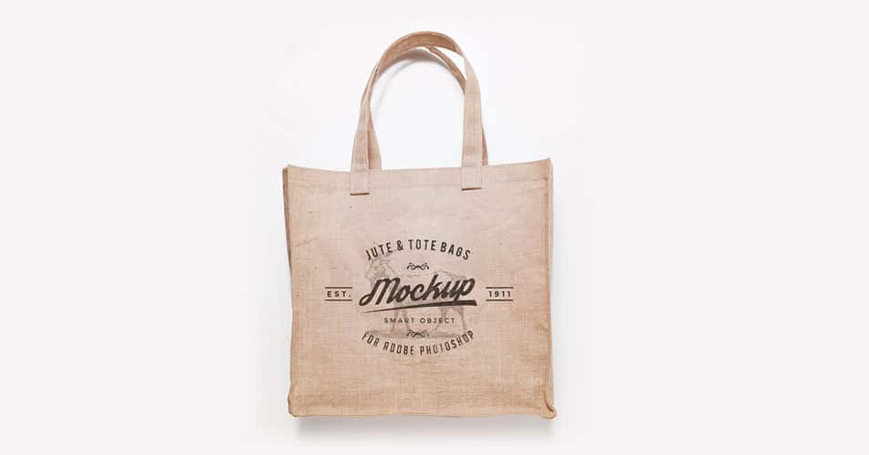3 Jute & Tote Bags Mockup