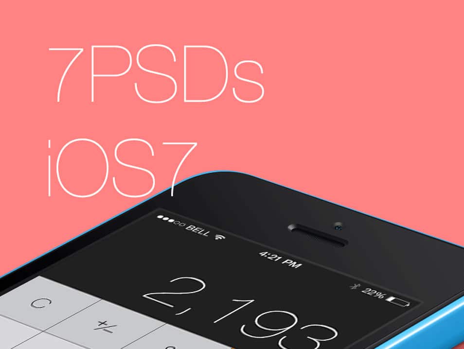 7 PSDs from iOS7