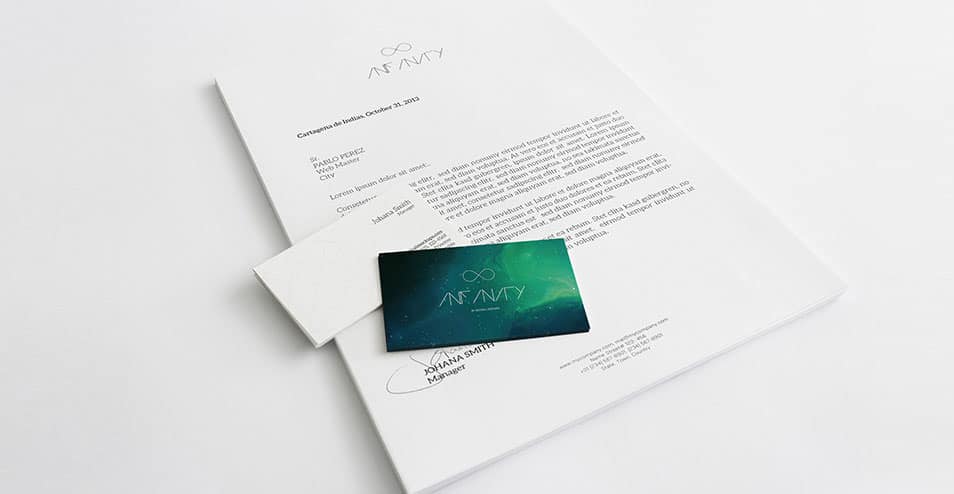 A4 Letterhead and Business Cards Mockup