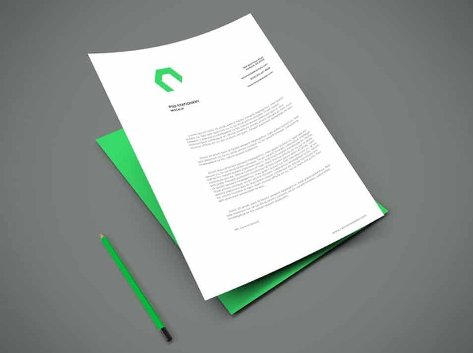 A4 Paper PSD Mockup
