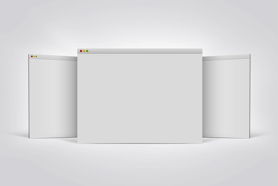 Browser Mockup PSD, Portfolio Display Template