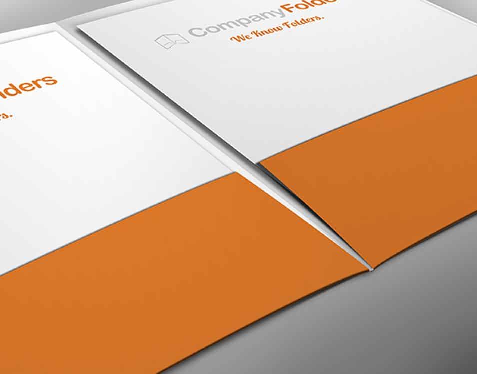 Close-Up Pocket Folder Mockup Template