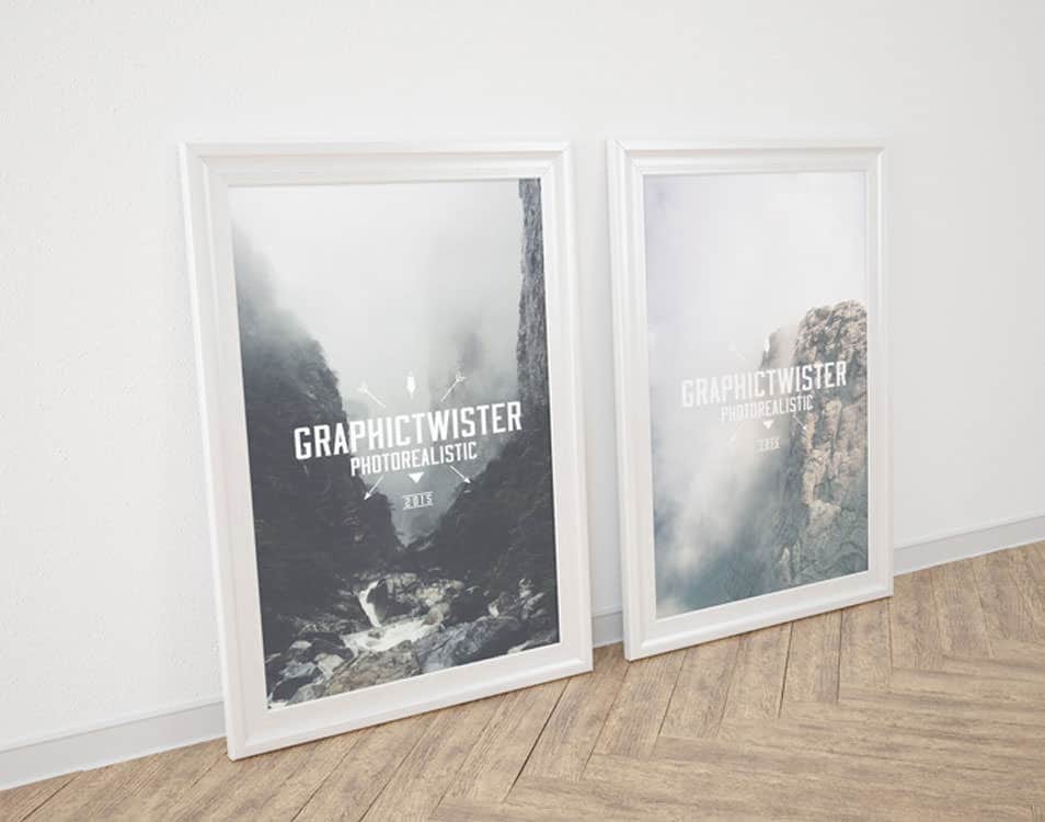 Double Silver Frame Display