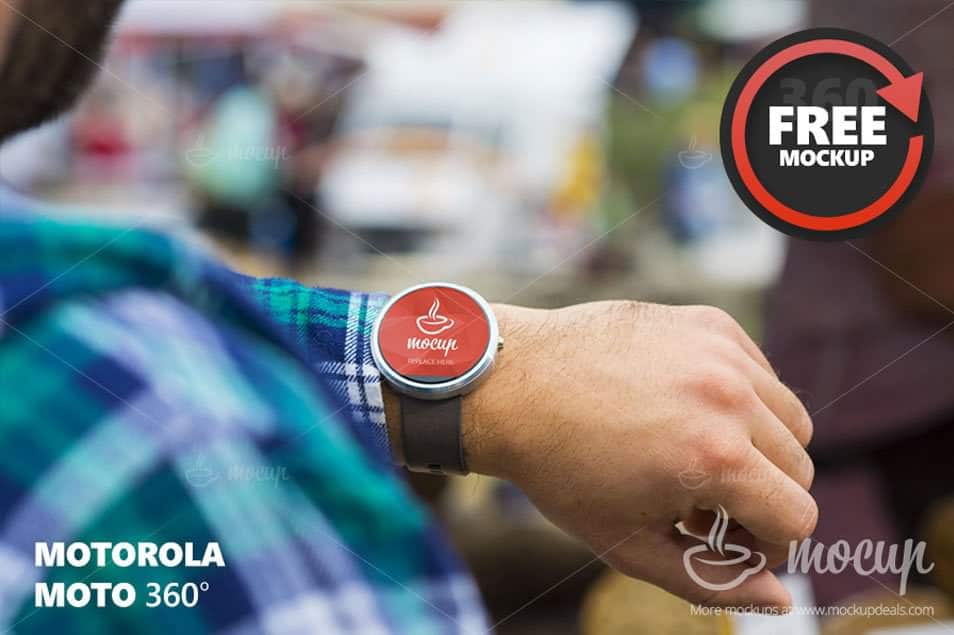 FREE PSD Moto 360° Mockup