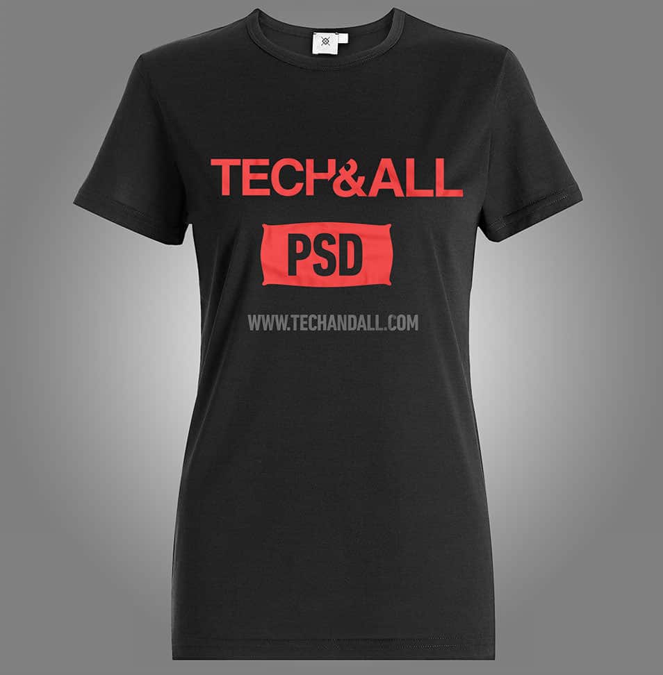 Female T Shirt Mockup v.2 PSD