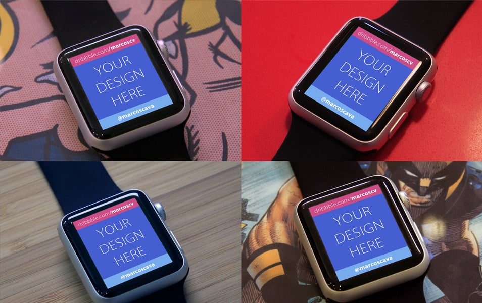 Free Apple Watch Mockups
