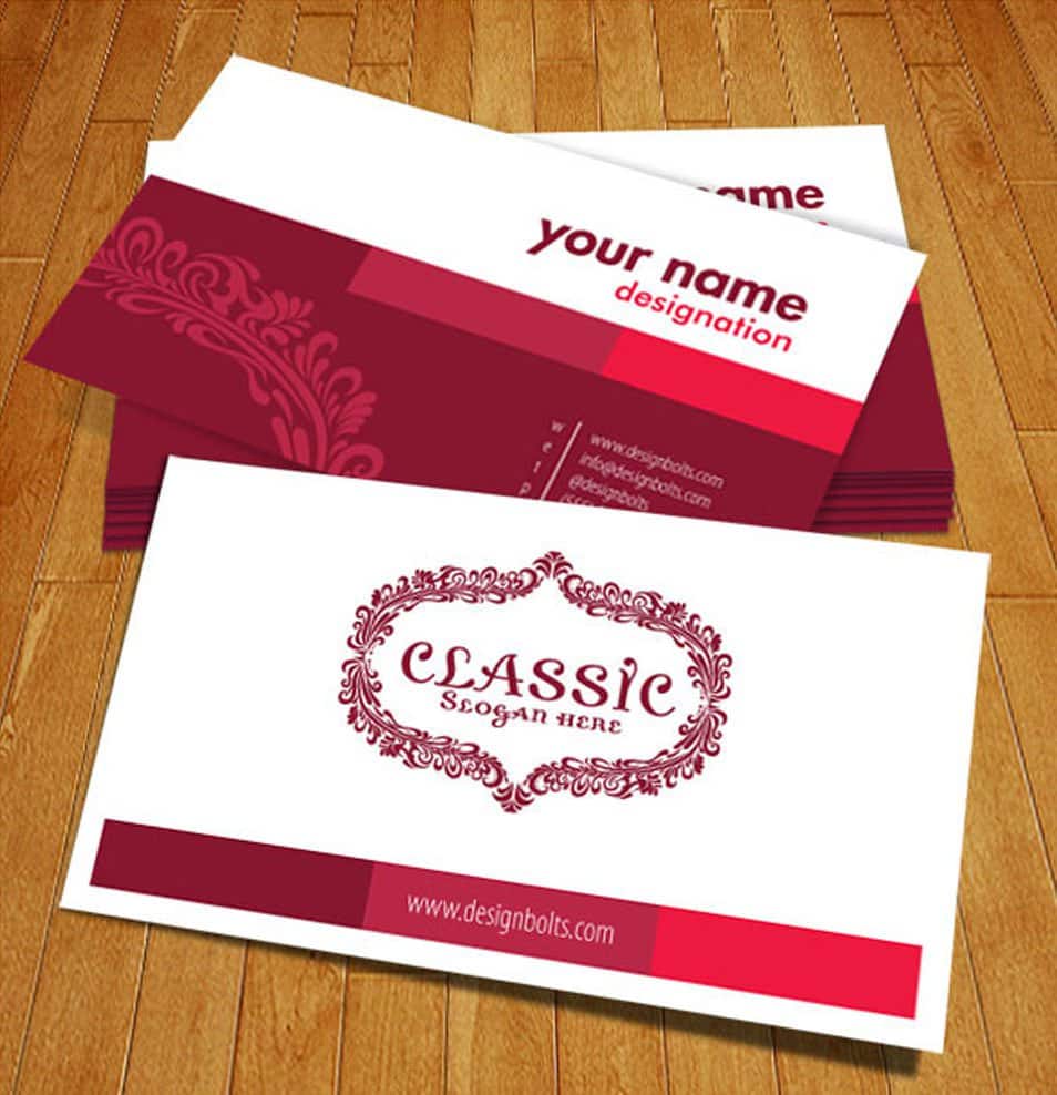 Free Business Card Mock Up PSD Template