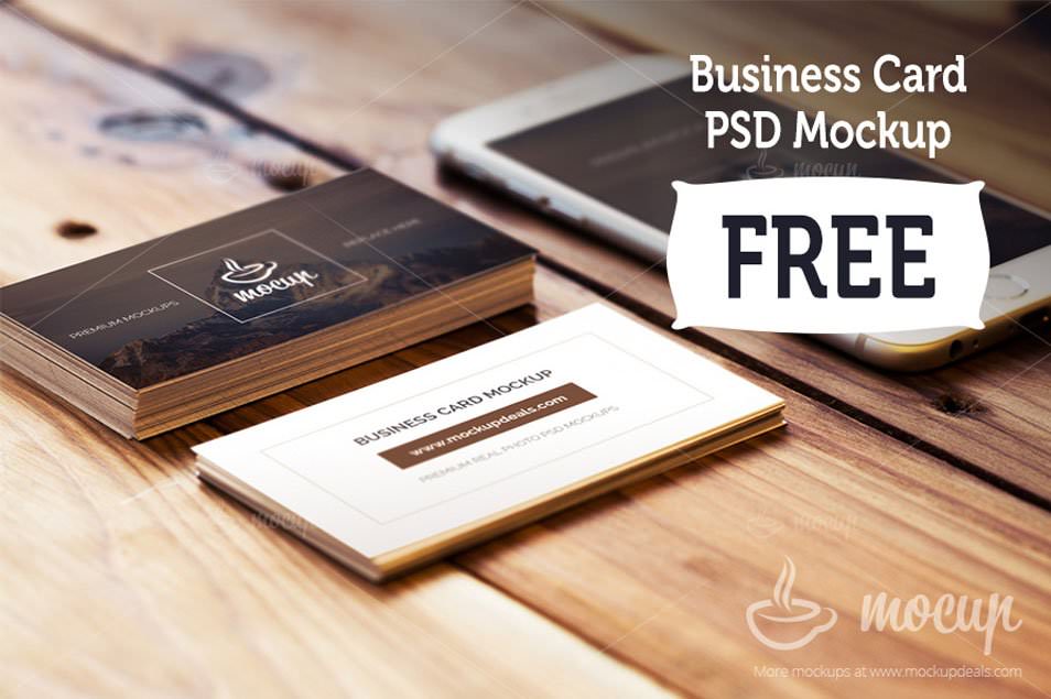 Free Business Card Mockup