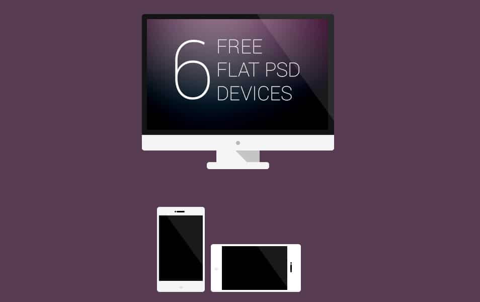 Free Flat Devices Mockup