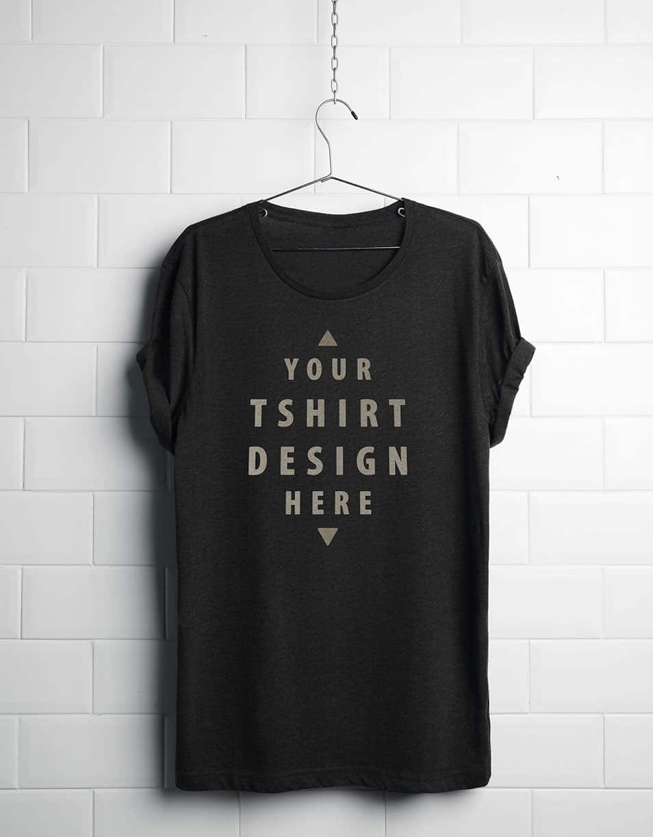 Free Hanging T-Shirt Mockup