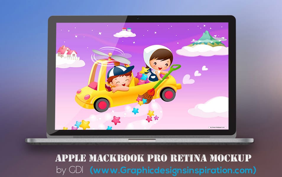 Free MacBook Pro Retina Mockup