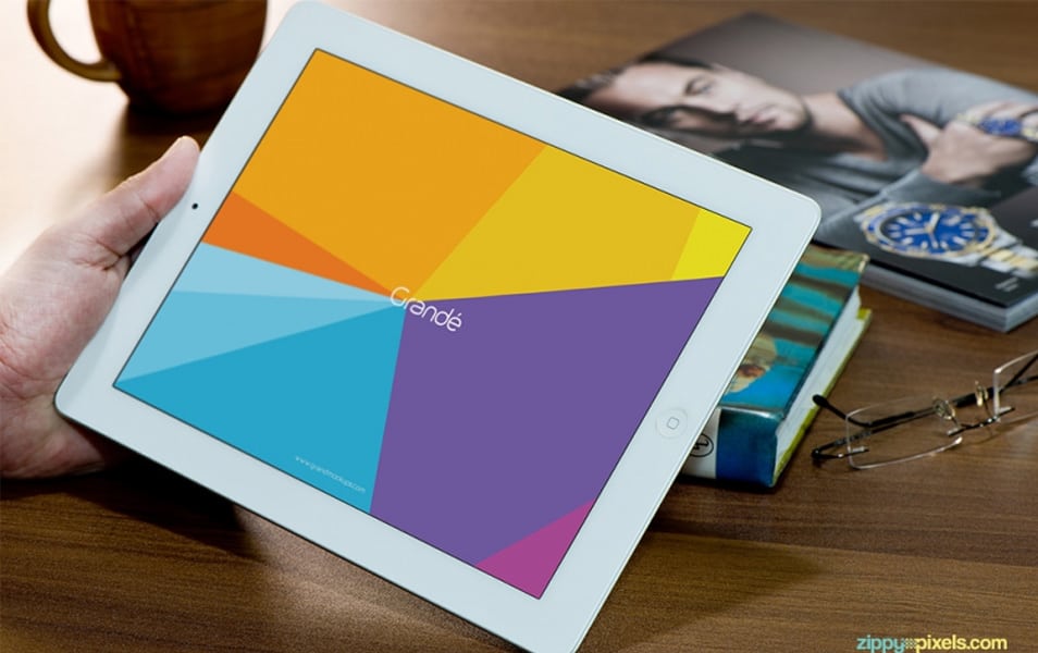 Free Photorealistic Device Mockup of iPad