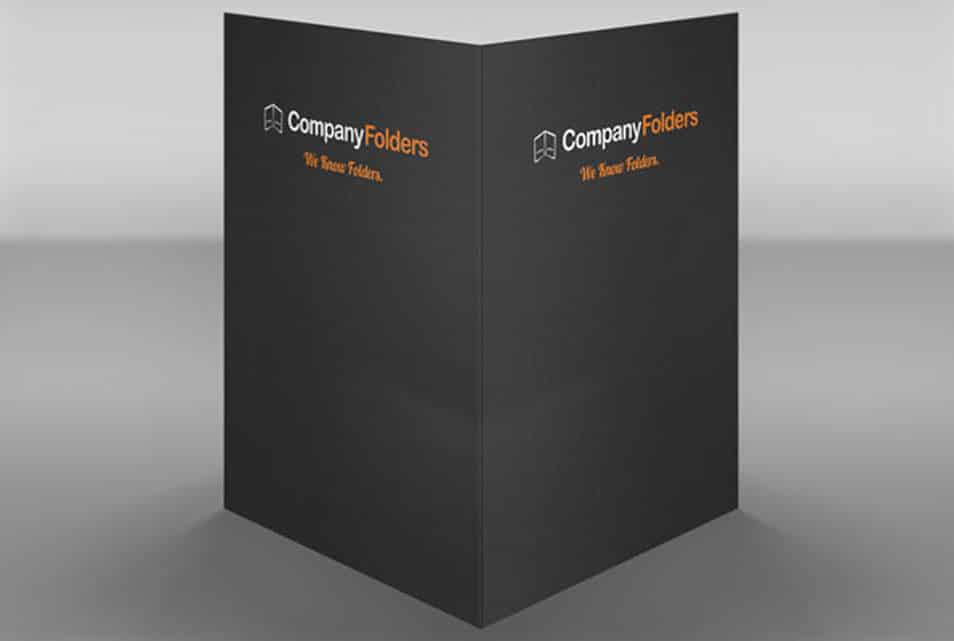 Front and Back Folder Mockup Template