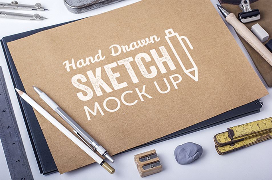 Hand Drawn Sketch Mock-Ups