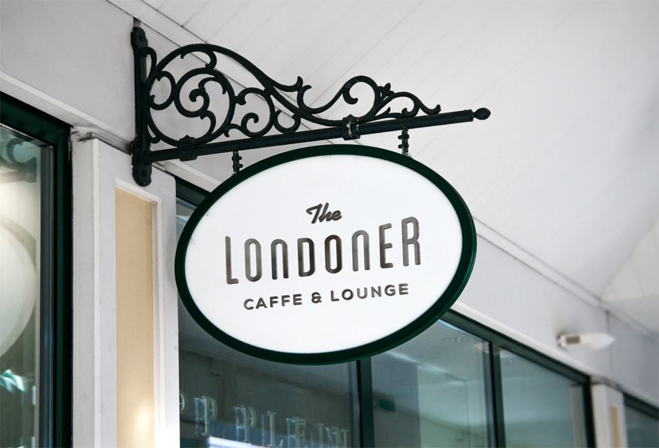 Hanging Wall Sign MockUp #2