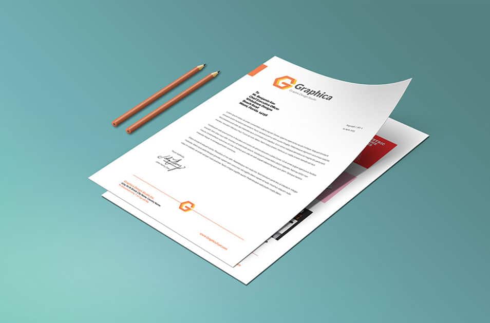 Letterhead And Paper Portfolio Mockup PSD