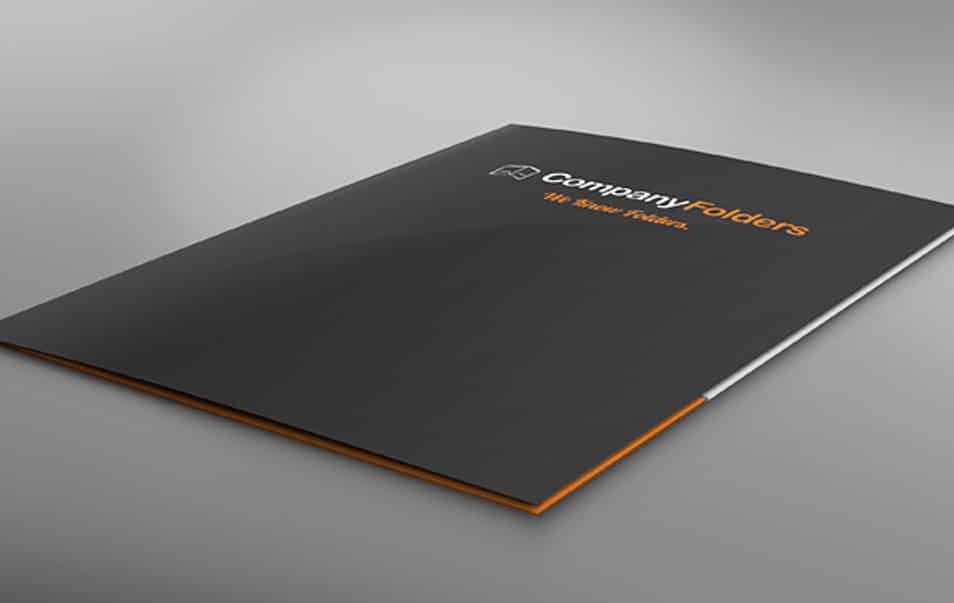 Low Angle Folder Mockup Template