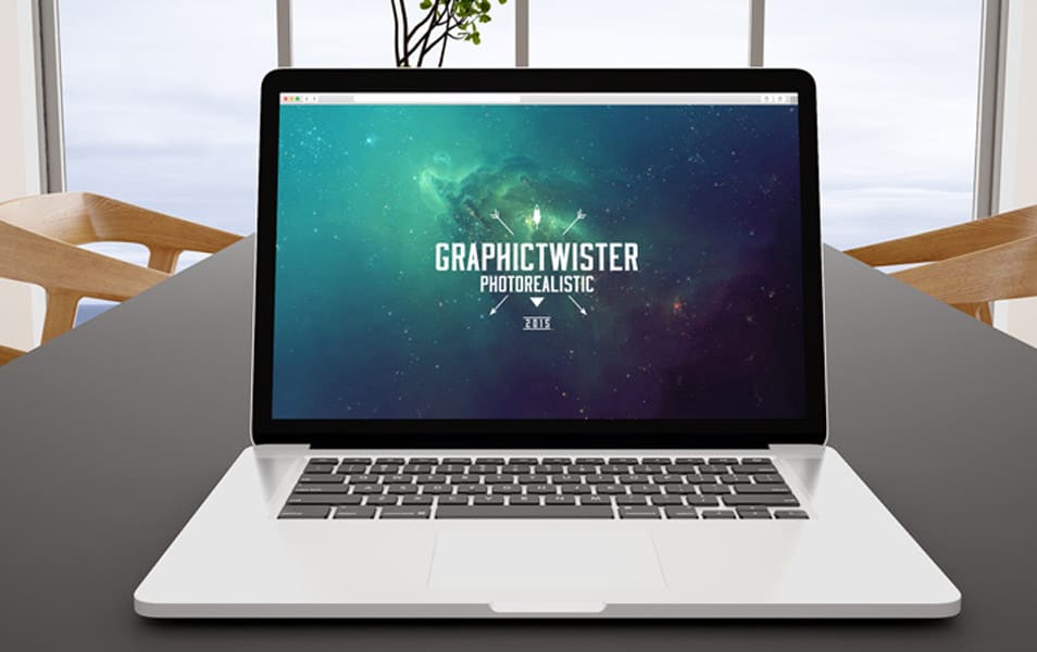 MacBook Pro Office Mockup