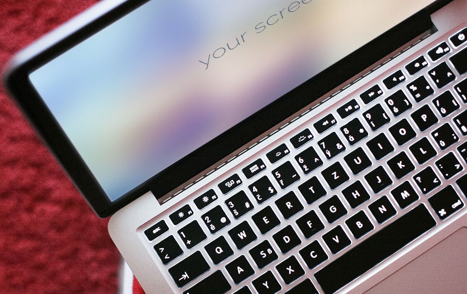 Macbook photorealistic mockups
