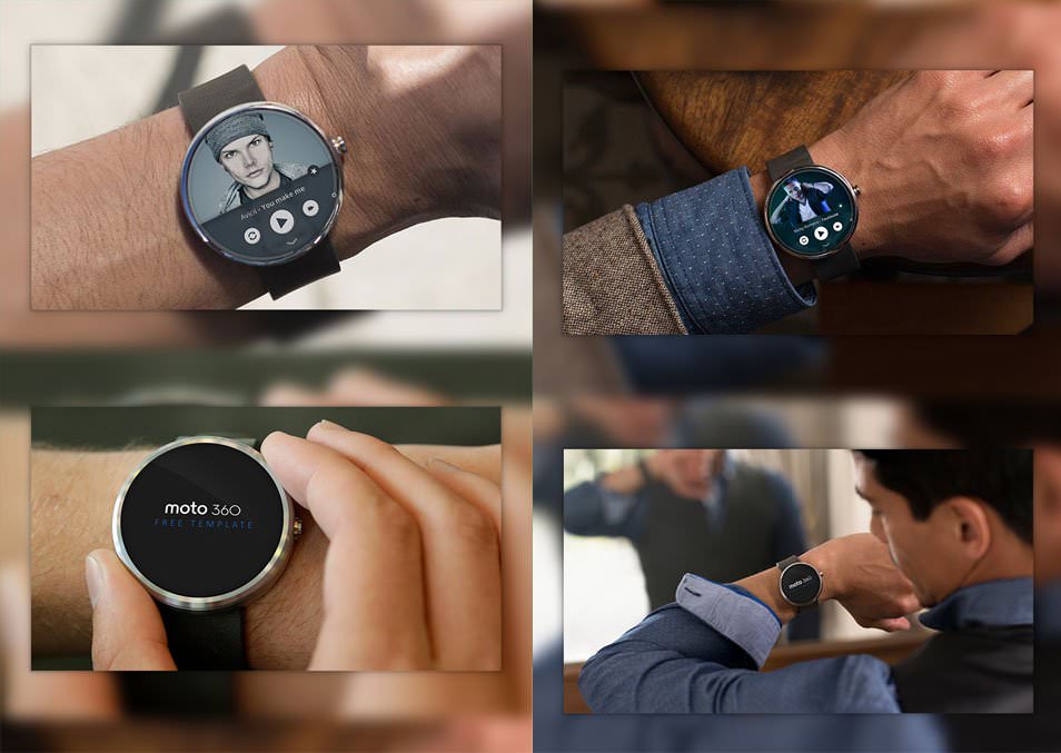 Moto360 - Free Mockups