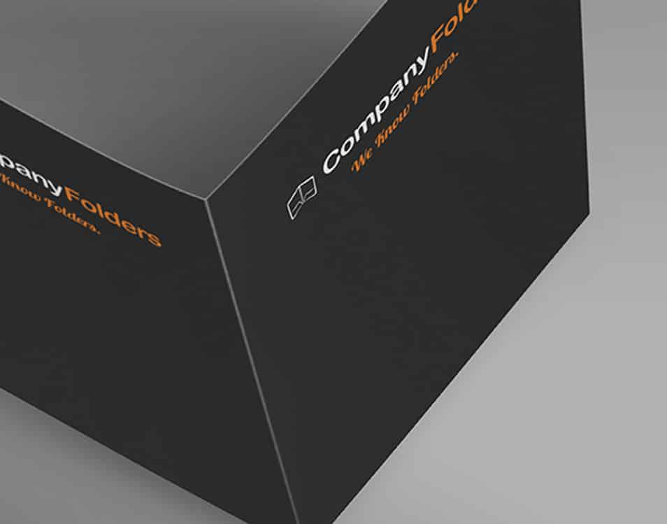 Open Overhead Folder Mockup Template
