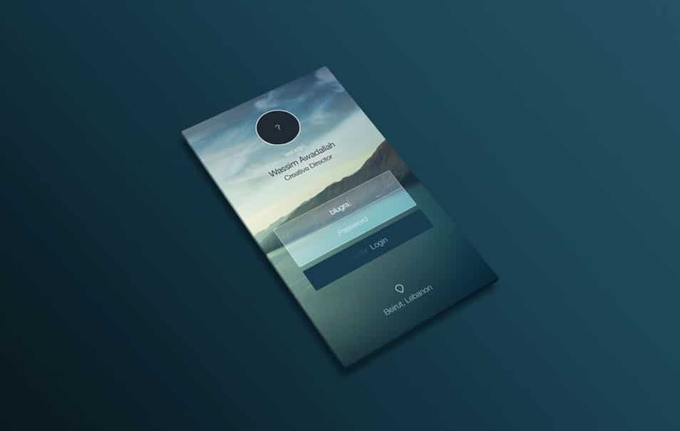 Perspective App Design Mock-Up