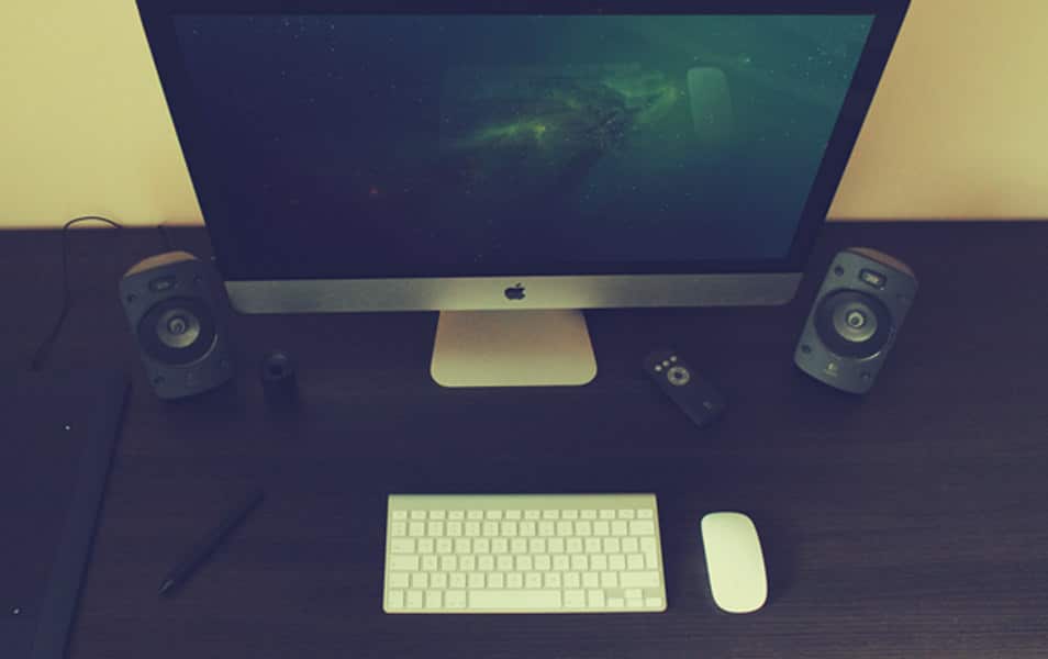 Photorealistic iMac Mock-Up Scene vol. 2