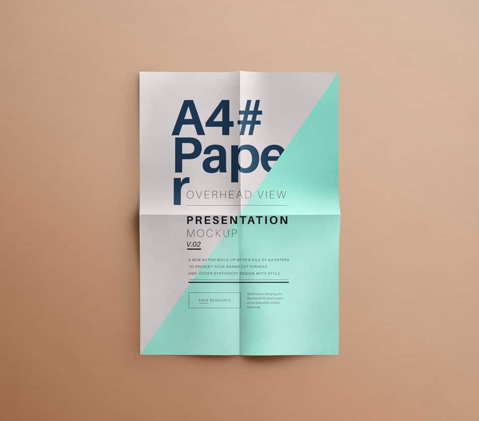 Psd A4 Overhead Paper Mock-Up Vol2