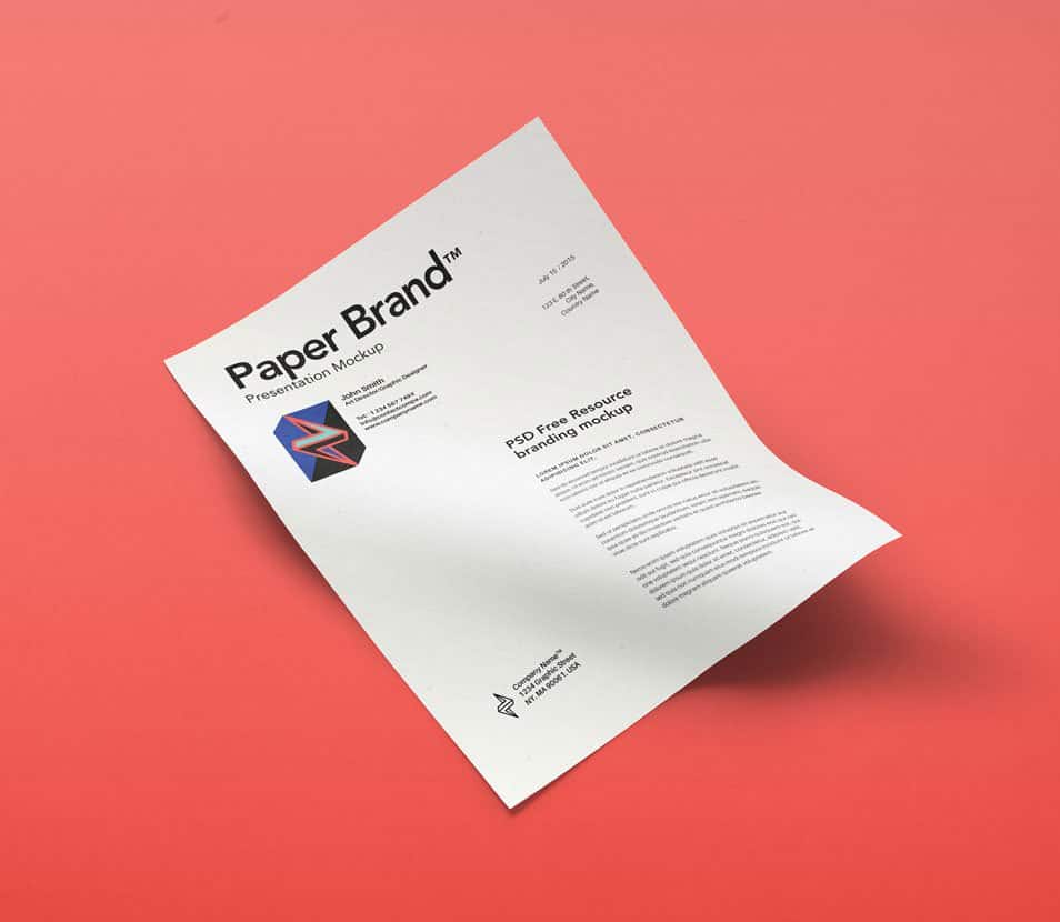Psd A4 Paper Mock-Up Vol11