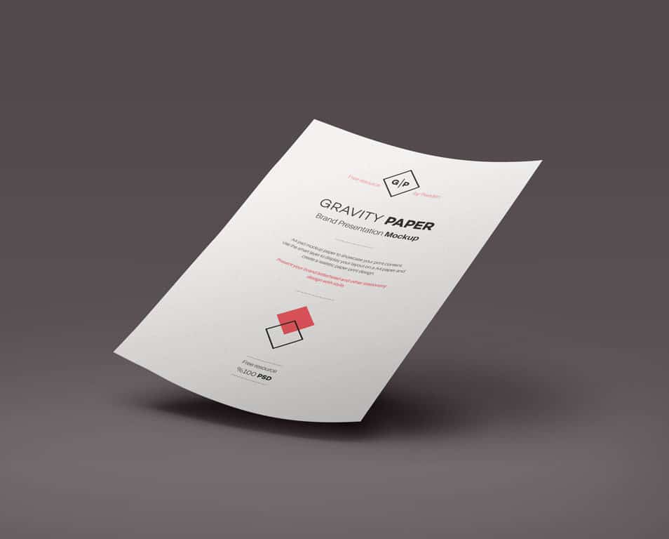 Psd A4 Paper Mock-Up Vol4