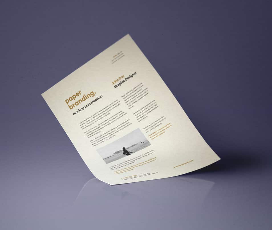 Psd A4 Paper Mock-Up Vol7